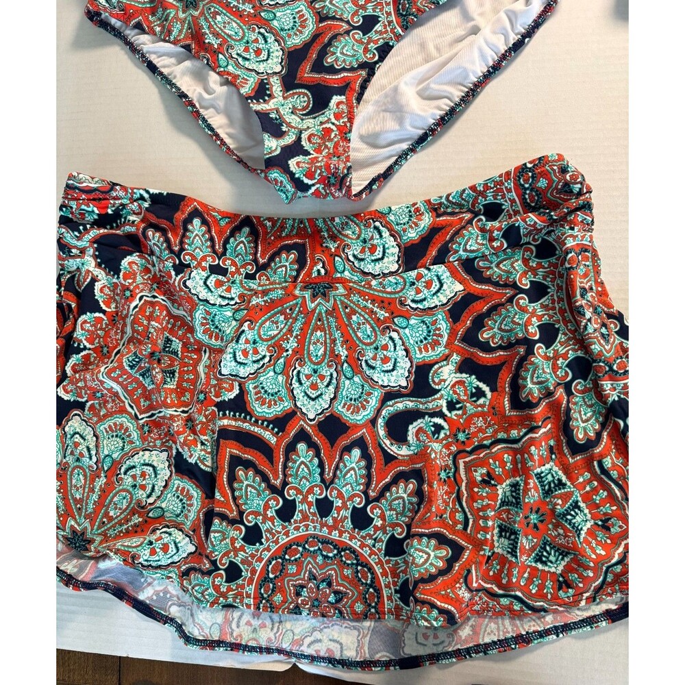 Womens Swimsuit 7 Piece Lot Size Large 2-Piece Sets Land's End 3 piece and mixed - Picture 8 of 16